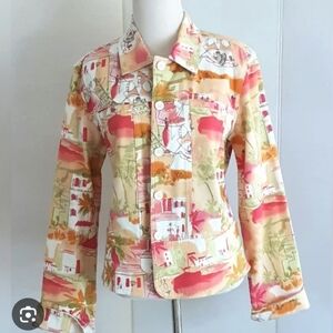 Lemon Grass studio prima Wearable Art jacket sz small NWOT